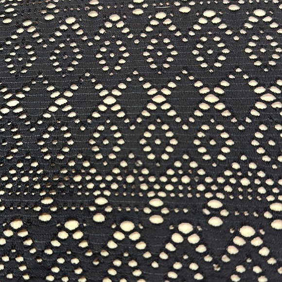 Merona 2-Piece Black Swim Dress Open Midline Laser Cut Top w/Ruched Full Bottom - Picture 10 of 10